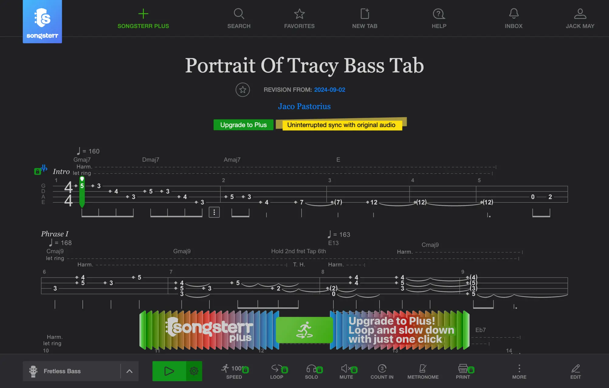 bass tab before tabzen